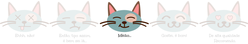 nossa avaliação é: médio